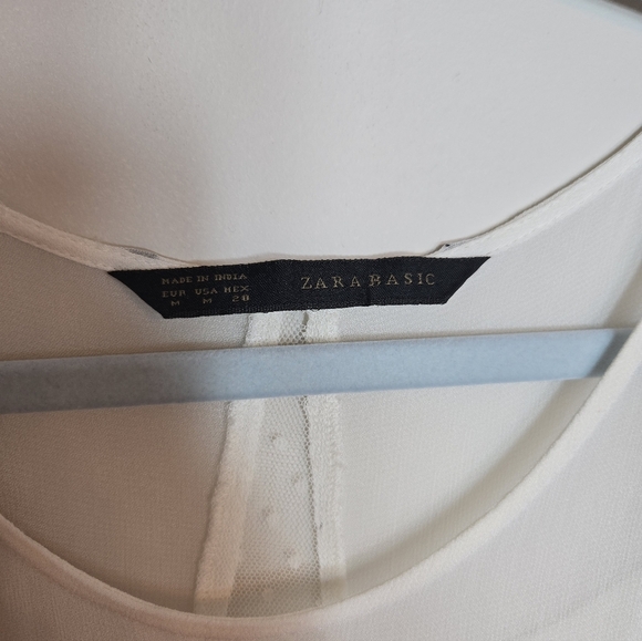 Elegant Whitish Cream Embroidered Dress - Picture 4 of 11